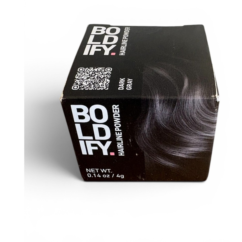 Boldify Hairline Powder Dark Gray 4g Root Touch Up Concealer for Thinning Hair